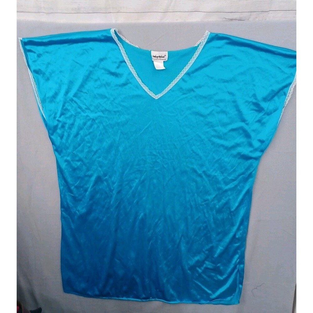 Anthony Richards Night gown short sleeve Aqua Plus 4X shiny lightweight